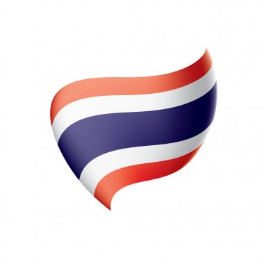 Tayland bayrağı, vektör çizim