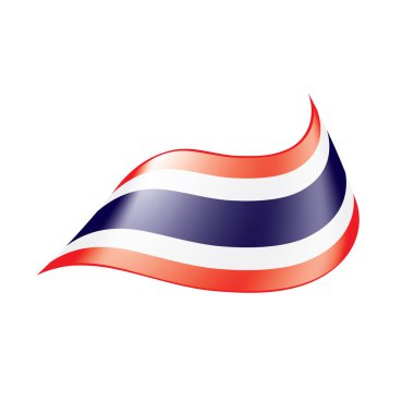 Tayland bayrağı, vektör çizim