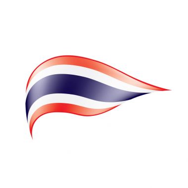Tayland bayrağı, vektör çizim