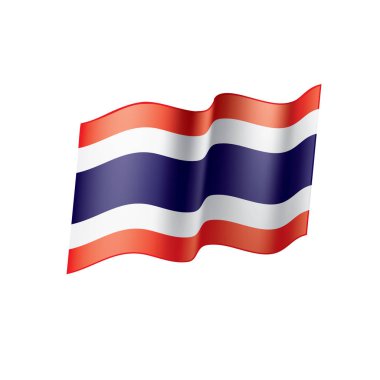 Tayland bayrağı, vektör çizim