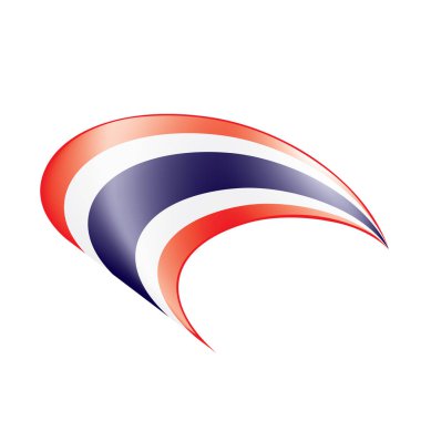 Tayland bayrağı, vektör çizim