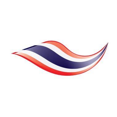 Tayland bayrağı, vektör çizim