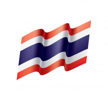 Tayland bayrağı, vektör çizim