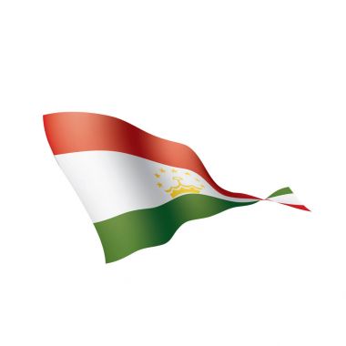 Tacikistan bayrağı, vektör çizim