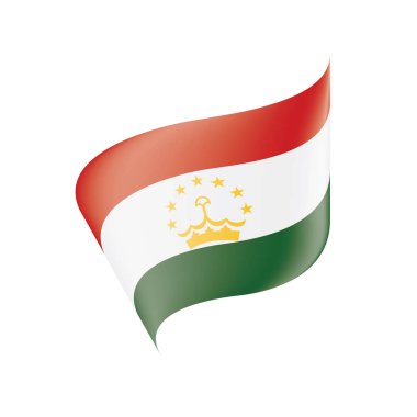 Tacikistan bayrağı, vektör çizim