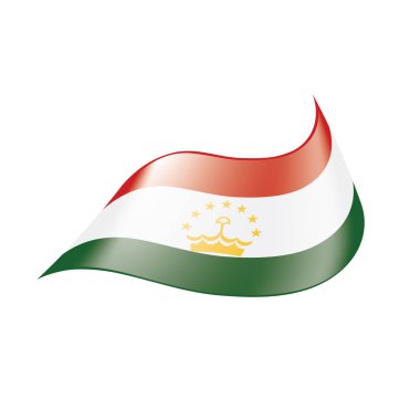 Tacikistan bayrağı, vektör çizim