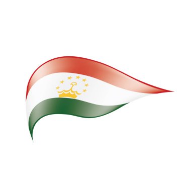 Tacikistan bayrağı, vektör çizim