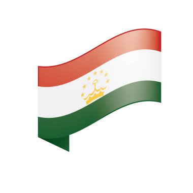 Tacikistan bayrağı, vektör çizim