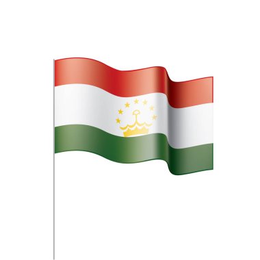 Tacikistan bayrağı, vektör çizim