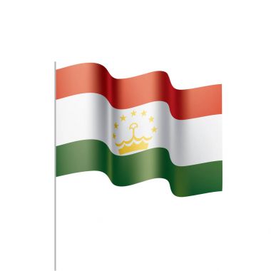 Tacikistan bayrağı, vektör çizim