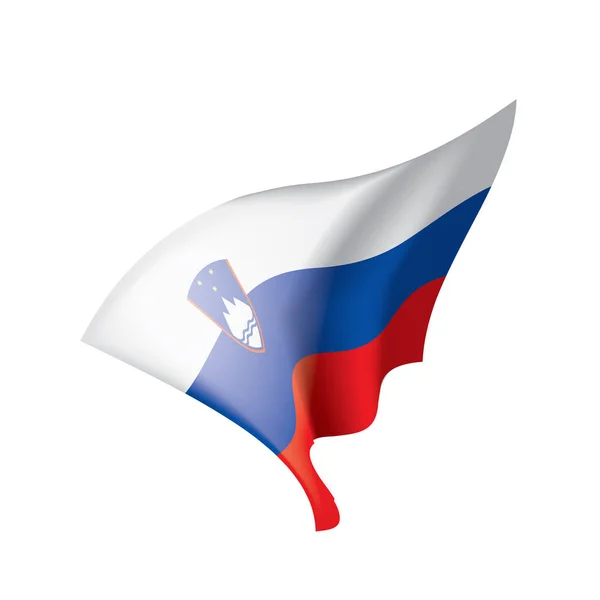 Slovenien flagga, vektorillustration — Stock vektor