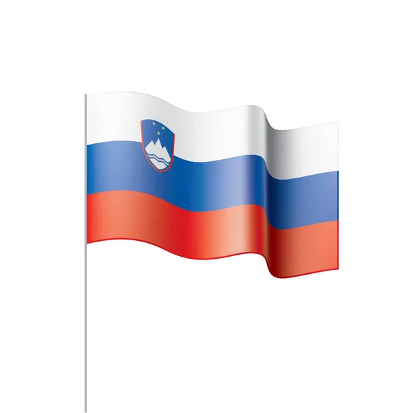 Bandera de Eslovenia, ilustración vectorial — Vector de stock