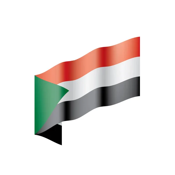 Sudan flagga, vektor illustration — Stock vektor