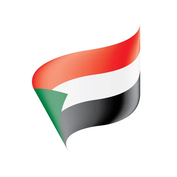 Sudan bandera, ilustración vectorial — Vector de stock