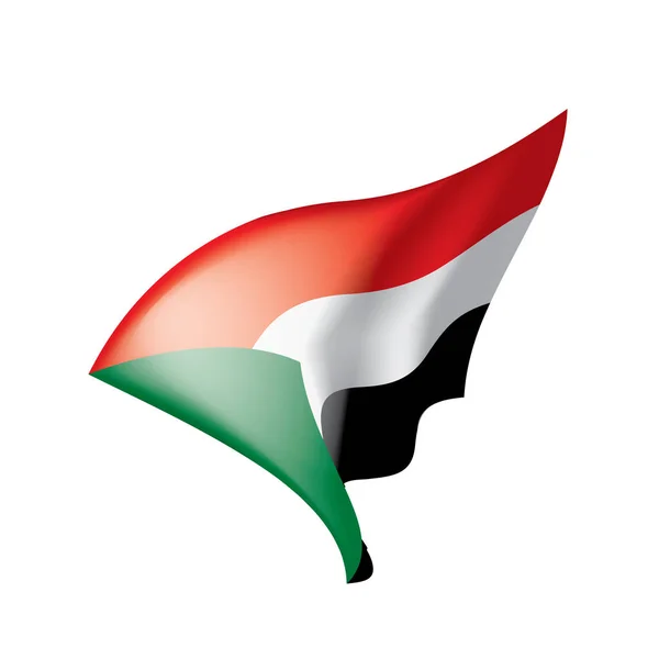 Vector illustration 의 sudan flag — 스톡 벡터