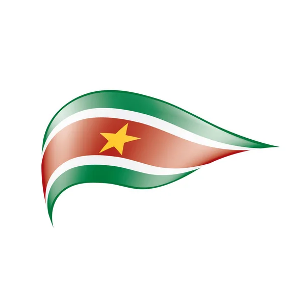 Bandeira do Suriname, ilustração vetorial — Vetor de Stock