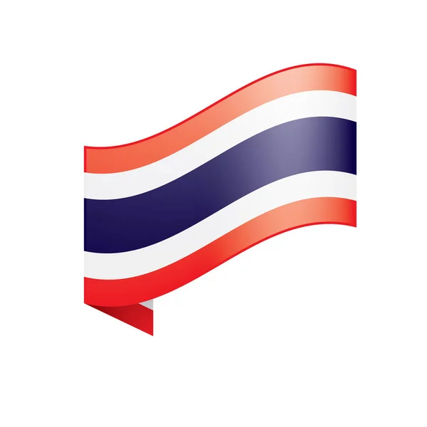 Thailändische Flagge, Vektorillustration — Stockvektor