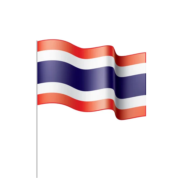 Bandera de Tailandia, vector de ilustración — Archivo Imágenes Vectoriales