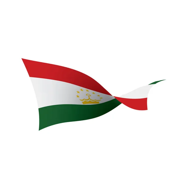 Tajikistan flag, vector illustration — Stock Vector