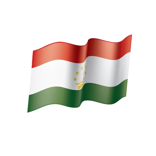 Tádzsikisztán zászló, vektoros illusztráció — Stock Vector