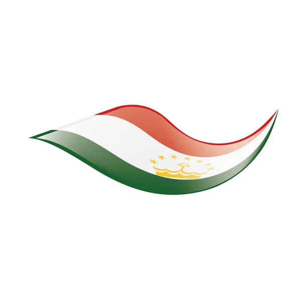 Флаг Таджикистана, векторная иллюстрация — стоковый вектор