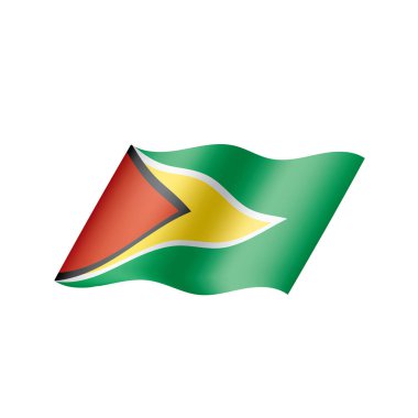 Guyana bayrak, vektör çizim