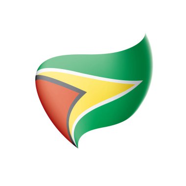 Guyana bayrak, vektör çizim