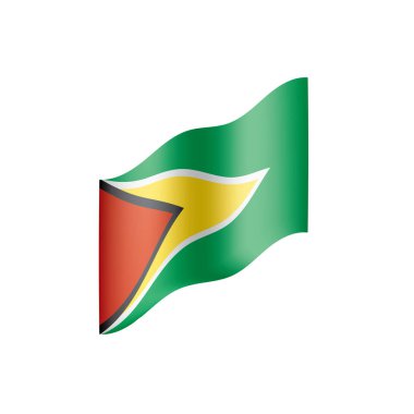 Guyana bayrak, vektör çizim