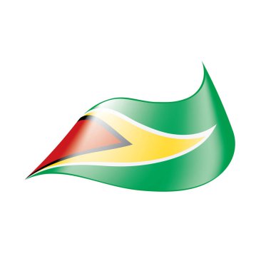 Guyana bayrak, vektör çizim