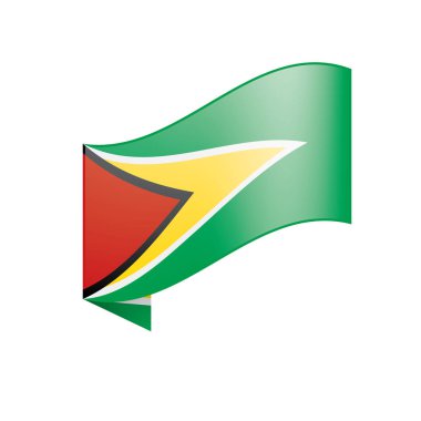 Guyana bayrak, vektör çizim