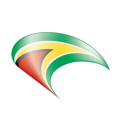 Guyana bayrak, vektör çizim
