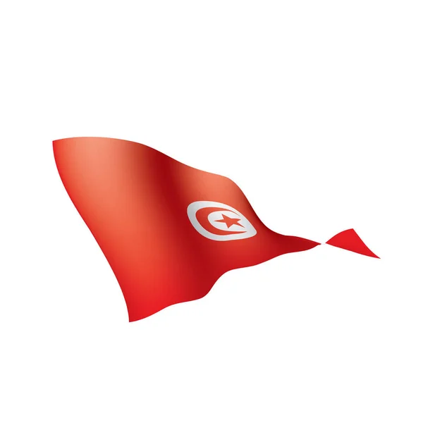 Σημαία Τυνησίας, διανυσματική απεικόνιση — Διανυσματικό Αρχείο