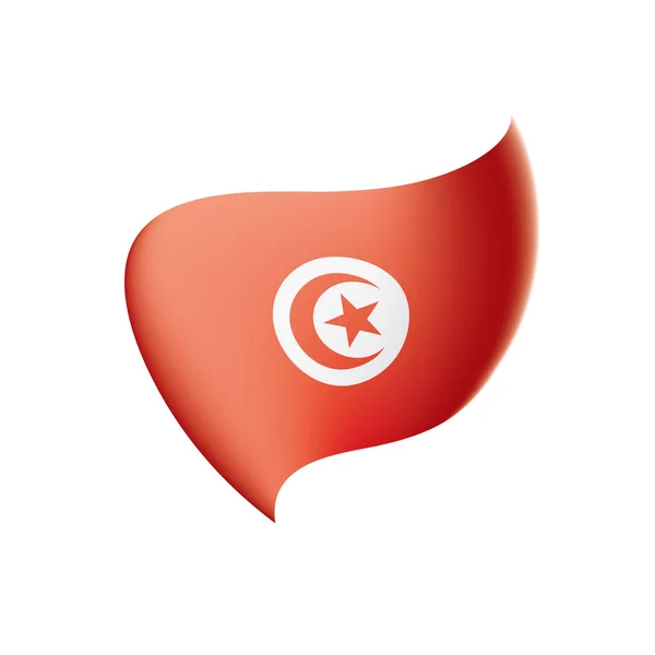 Tunisia flag, vector illustration — Stock Vector