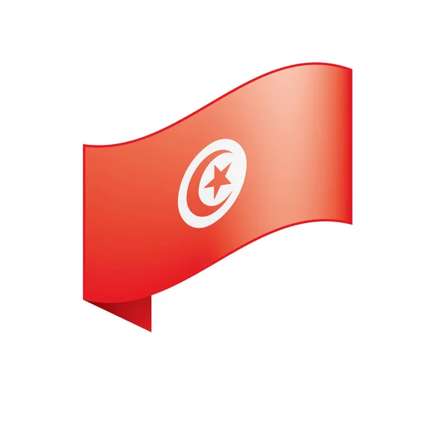 Σημαία Τυνησίας, διανυσματική απεικόνιση — Διανυσματικό Αρχείο