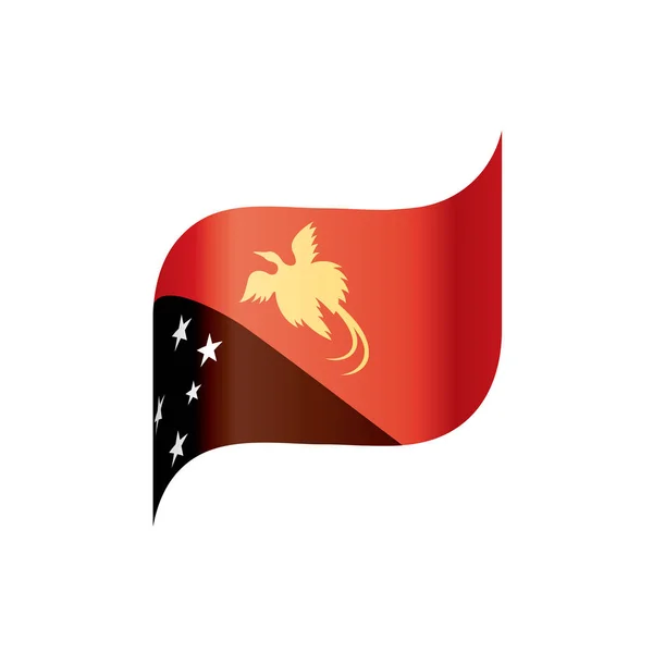 Papua-Nová Guinea vlajka, vektor — Stockový vektor