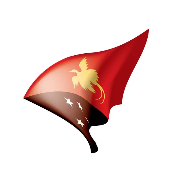 Pápua Új-Guinea zászló, vektor — Stock Vector