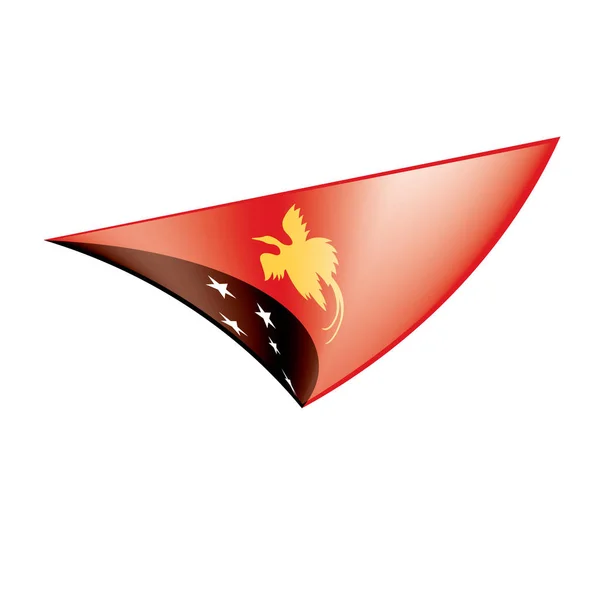 Papua neue Guinea-Flagge, Vektor — Stockvektor