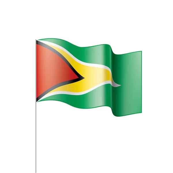 Bandera de Guyana, vector de ilustración — Archivo Imágenes Vectoriales