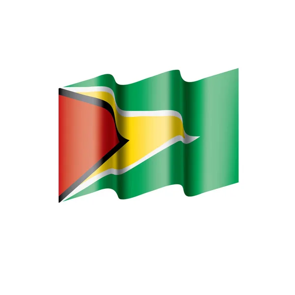 Guyana-flagg, vektorillustrasjon – stockvektor
