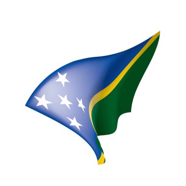 Solomon Adaları bayrağı, vektör çizim