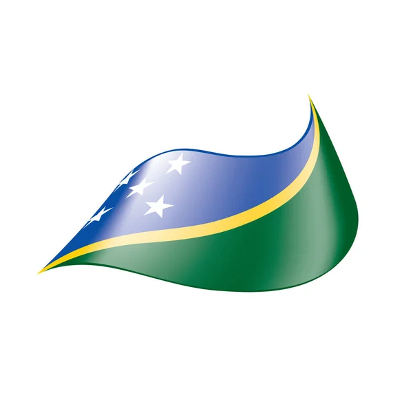 Flaga Wysp Salomona, ilustracji wektorowych — Wektor stockowy