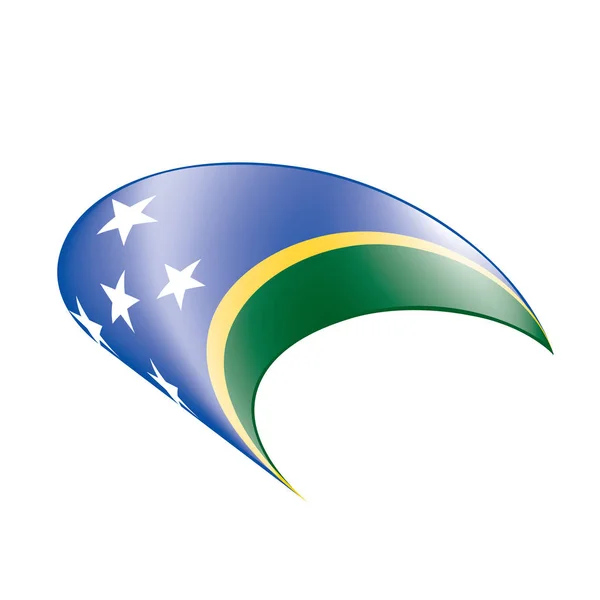 Solomon Adaları bayrağı, vektör çizim — Stok Vektör