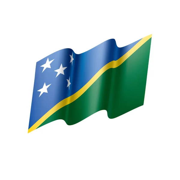 ソロモン諸島の旗、ベクトル イラスト — ストックベクタ
