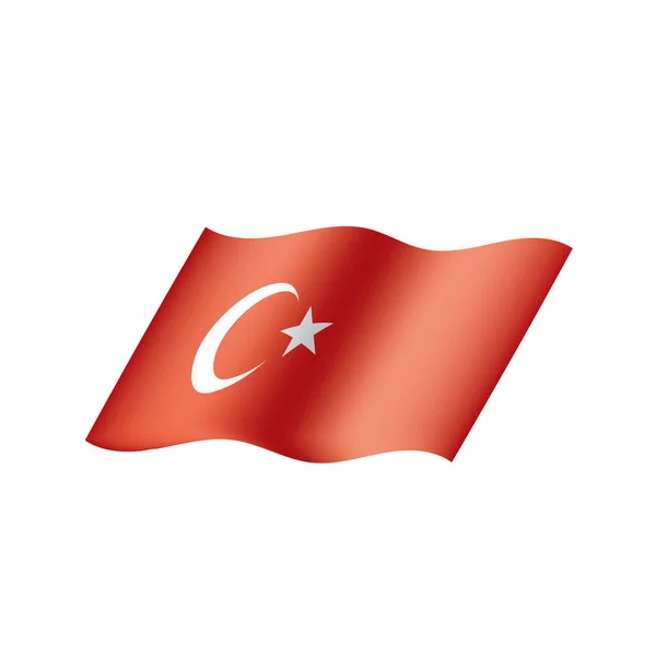 Turkey flag, vector illustration — Stock Vector