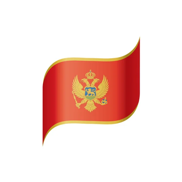 Montenegro flag, vector illustration — Stock Vector