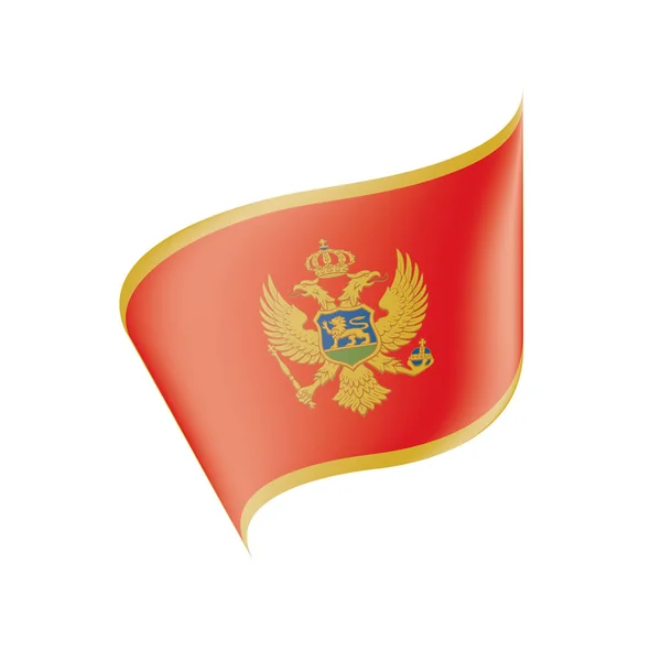 Σημαία του Μαυροβουνίου, εικονογράφηση διάνυσμα — Διανυσματικό Αρχείο