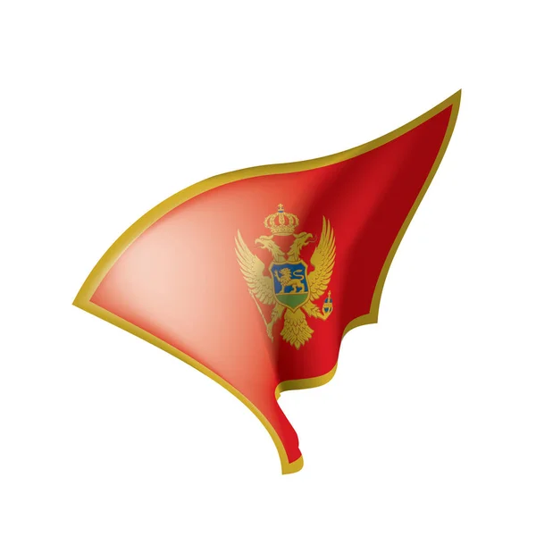 Drapeau montenegro, illustration vectorielle — Image vectorielle