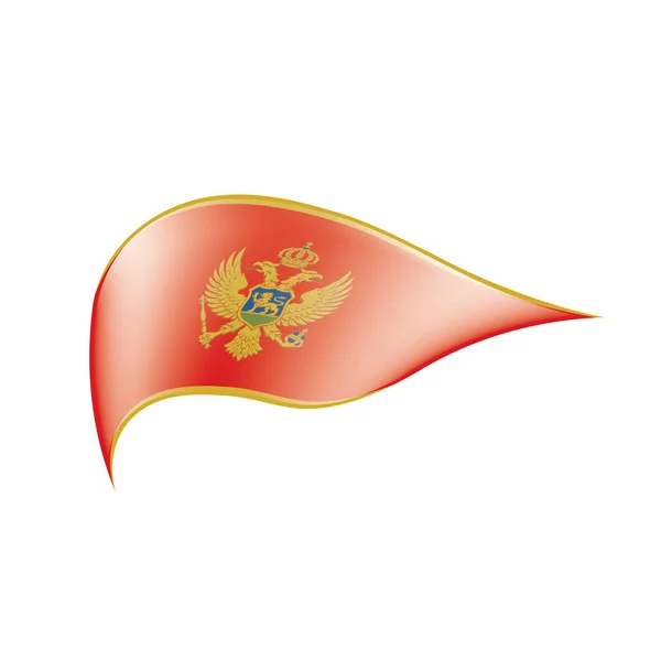 Bandera montenegro, ilustración vectorial — Archivo Imágenes Vectoriales