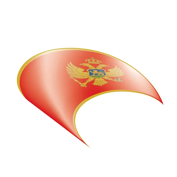 Bandera montenegro, ilustración vectorial — Vector de stock