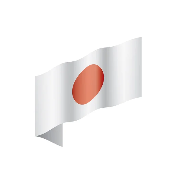 Bandeira do Japão, ilustração vetorial — Vetor de Stock